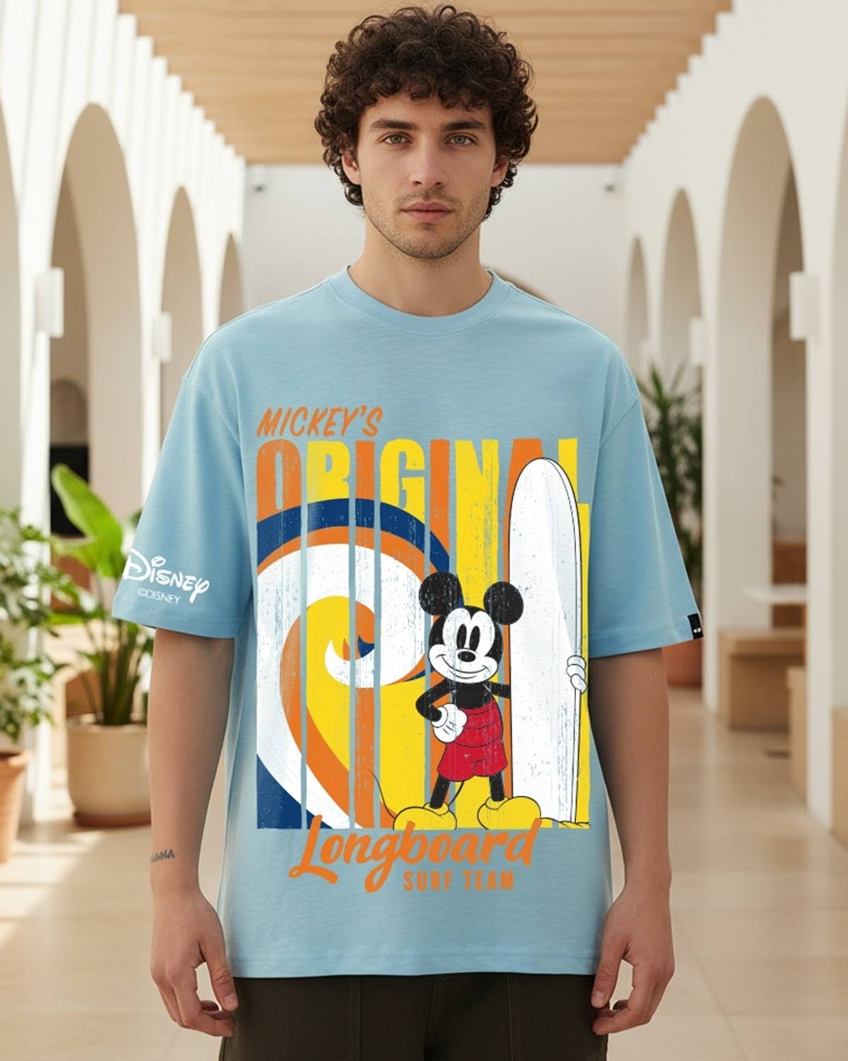 BEWAKOOF Graphic Print Men Round Neck Blue T-Shirt