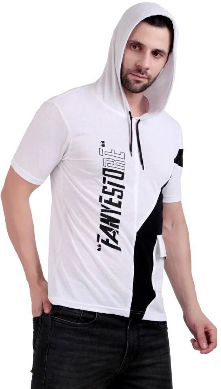 CT Fashion Men White Hooded Neck T-Shirt - Image 5