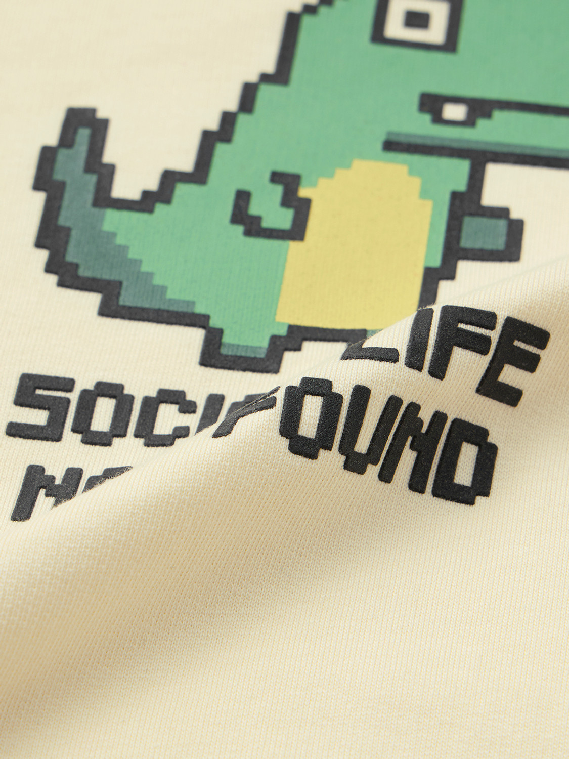 Image of The Souled Store Graphic Print Women Round Neck Yellow T-Shirt