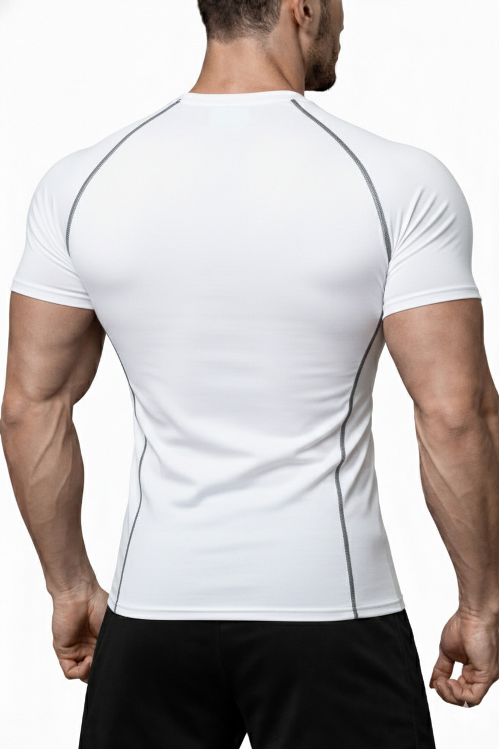 Image of Krd Printed Men Round Neck White T-Shirt