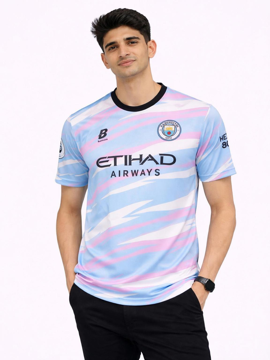 Image of Bodysports.co Sporty Men Round Neck Multicolor T-Shirt