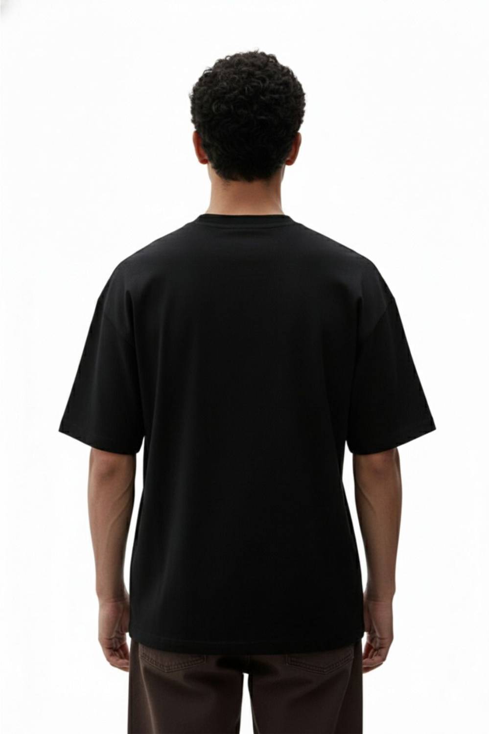 THE ZAINLY Solid Men Round Neck Black T-Shirt - Buy THE ZAINLY