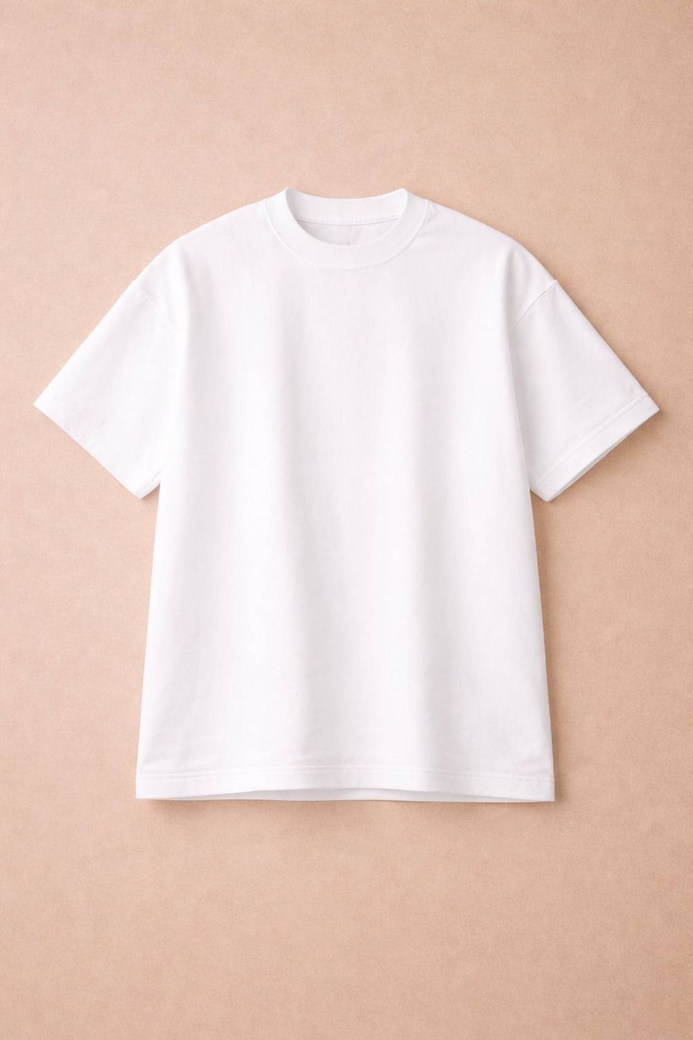 RIVONN Men White Crew Neck T-Shirt - Image 5