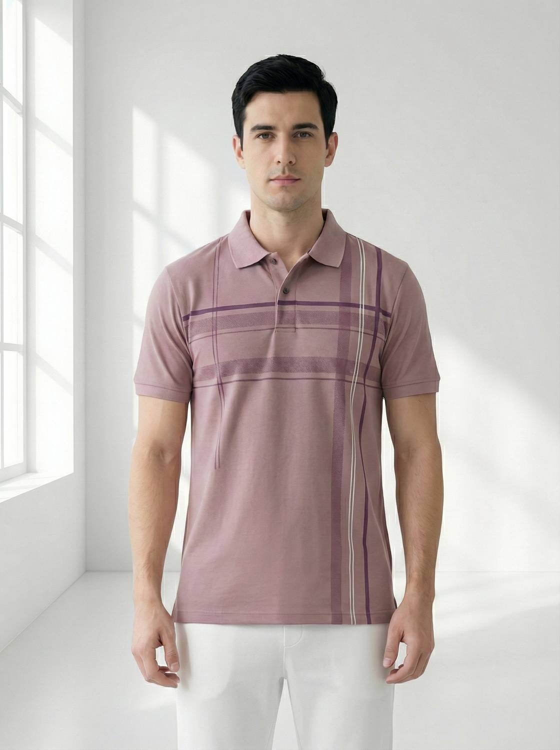 Dollar Men Polo Neck Multicolor T-Shirt - Image 1