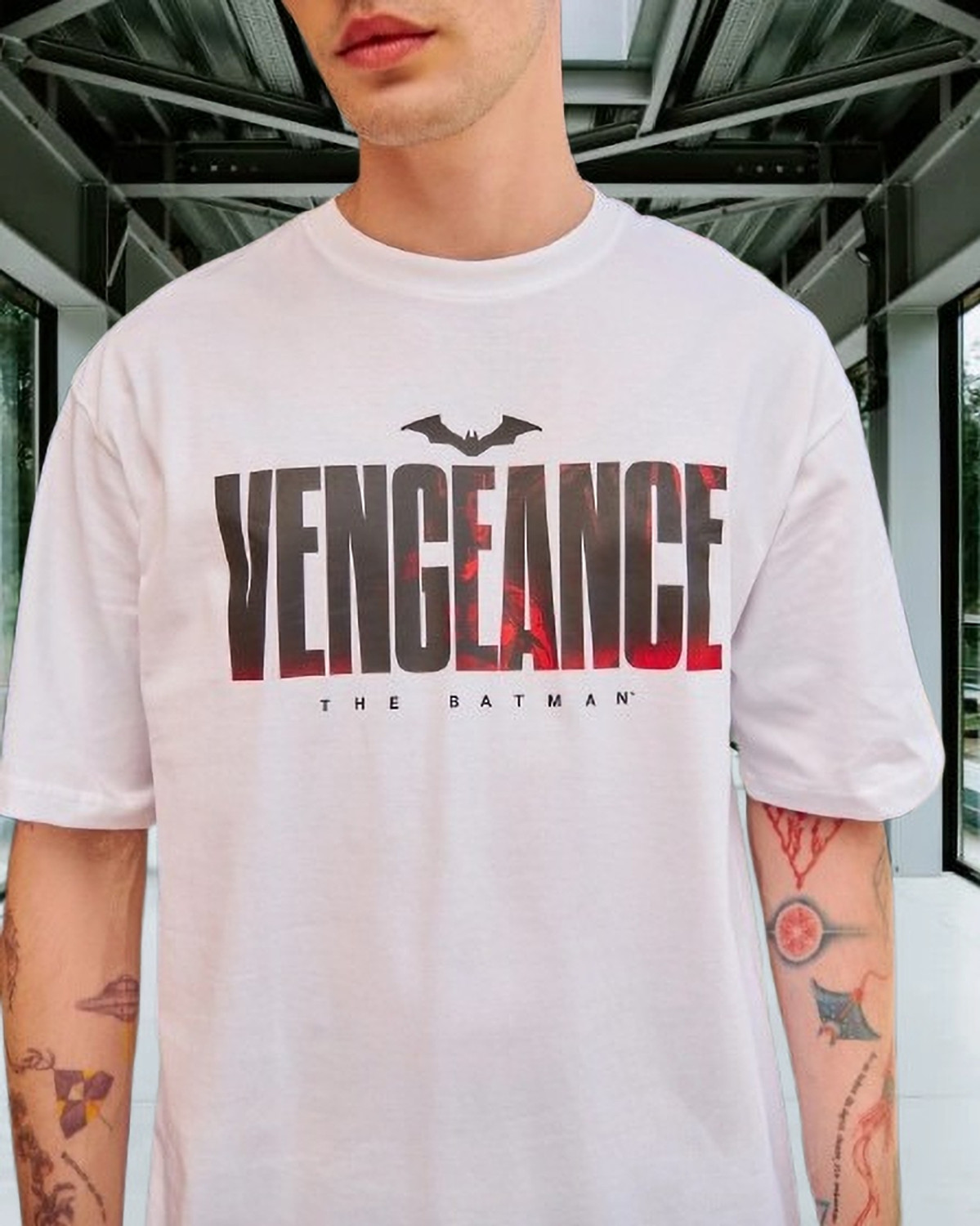 Image of trendaura Graphic Print Men Round Neck White T-Shirt
