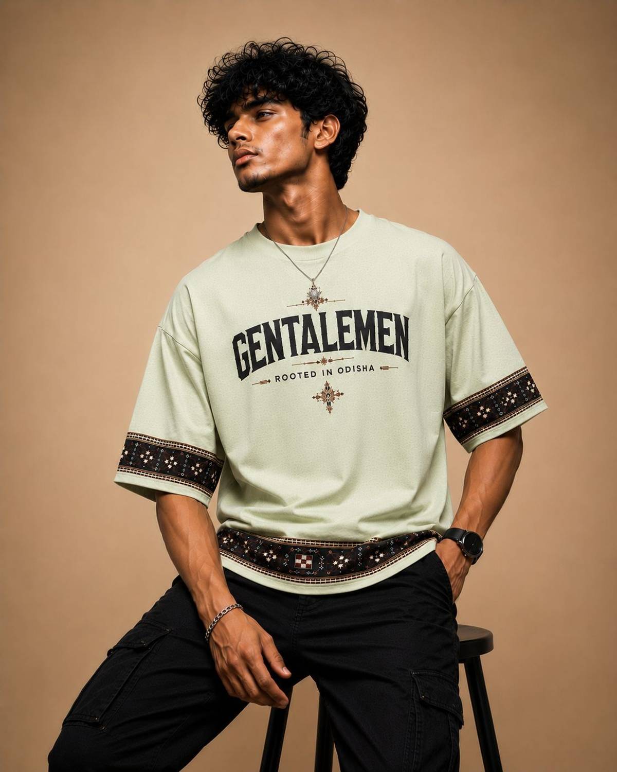 gentalemen Men Light Green T-Shirt - Image 1