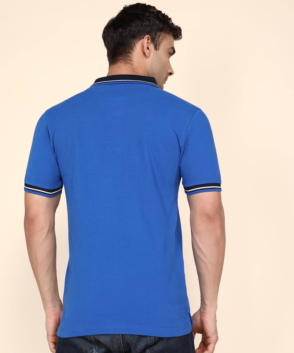 U.S. POLO ASSN. Blue Polo Neck T-Shirt - Image 4