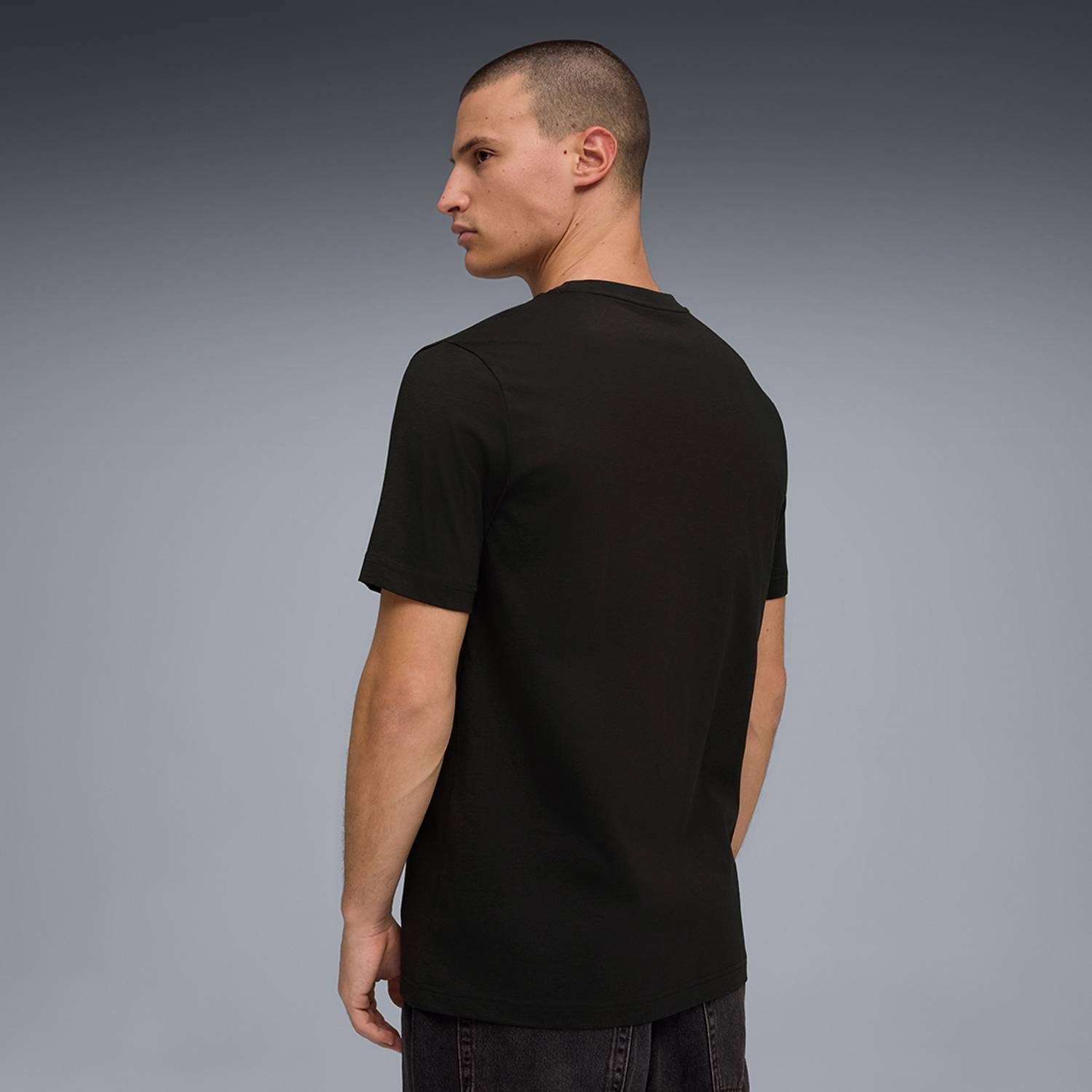 PUMA Men's Black Crew Neck Printed T-Shirt - Image 4