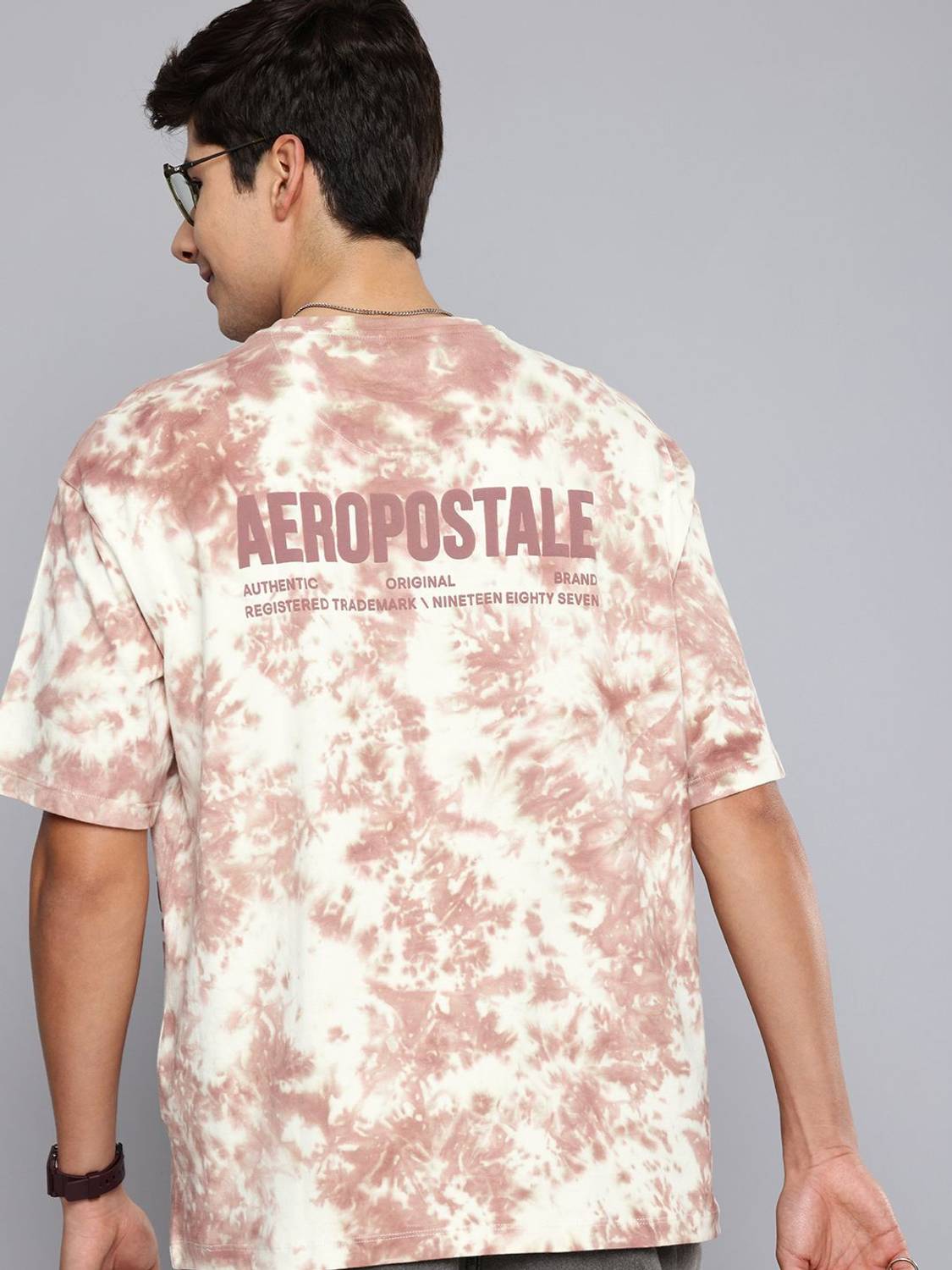 AEROPOSTALE Printed Men Round Neck White T-Shirt