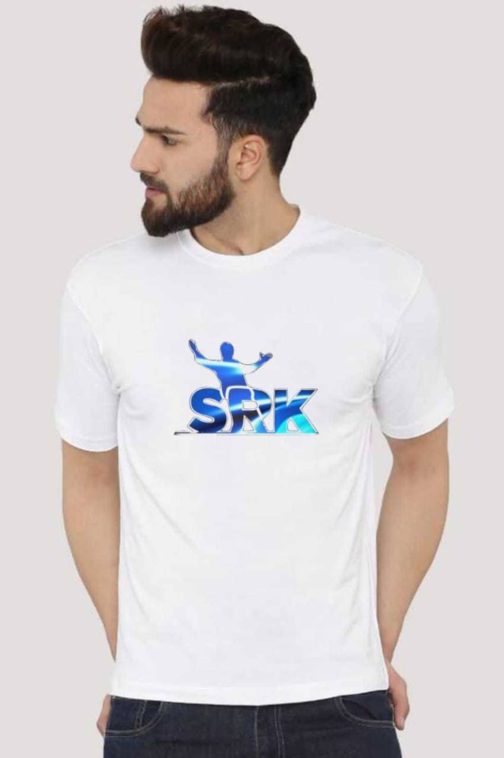 Tee Gallery Printed Men Round Neck White T-Shirt - Image 1