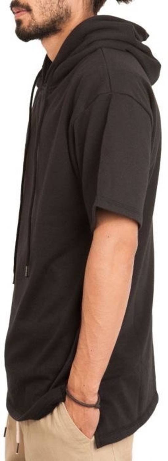 Eddicted Solid Men V Neck Black T-Shirt - Image 3
