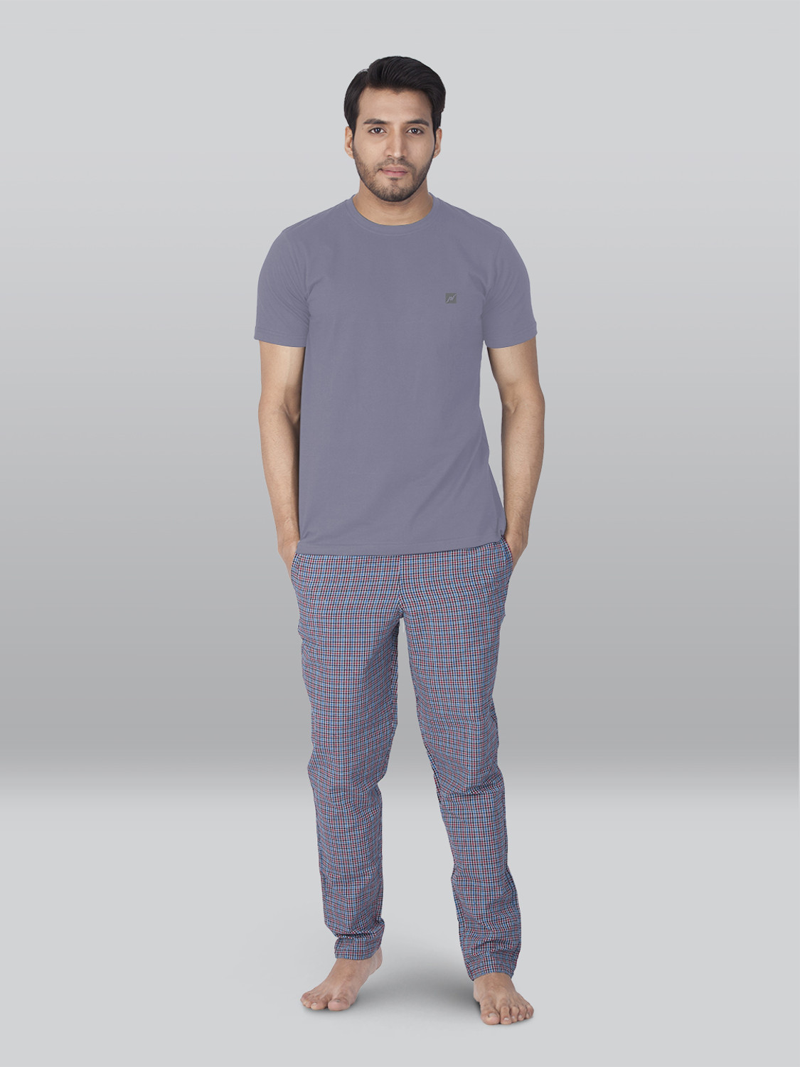 Image of Lux Nitro Solid Men Round Neck Multicolor T-Shirt