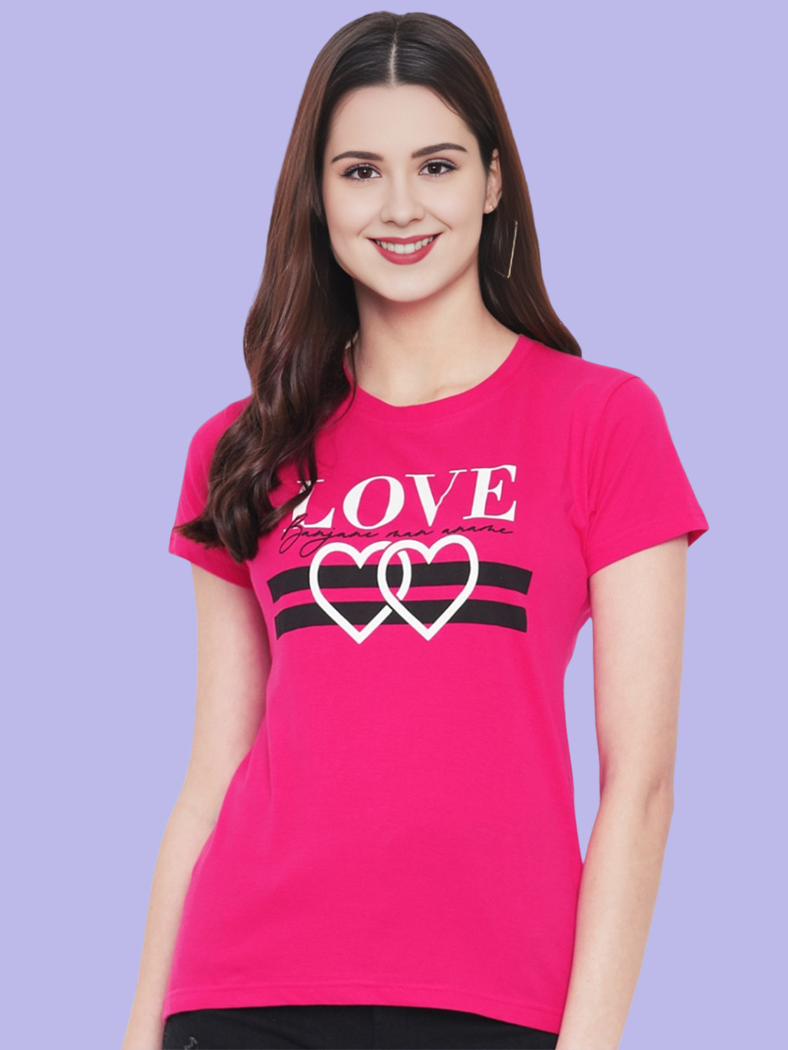 Image of METRONAUT Graphic Print Women Round Neck Multicolor T-Shirt