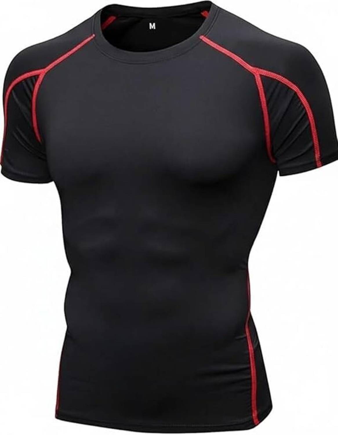 NEVER QUIT Black Men's Round Neck T-Shirt - Image 1