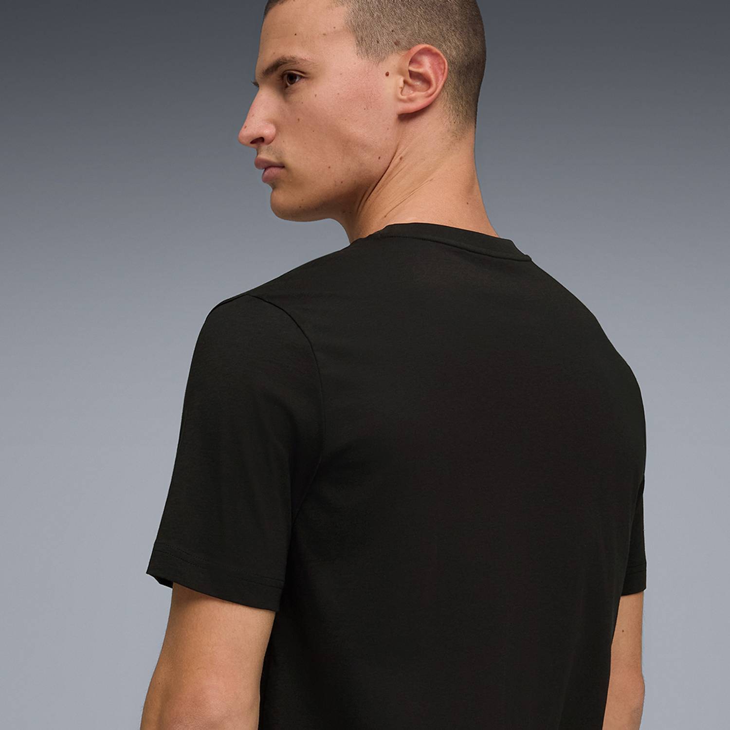 PUMA Men's Black Crew Neck Printed T-Shirt - Image 5