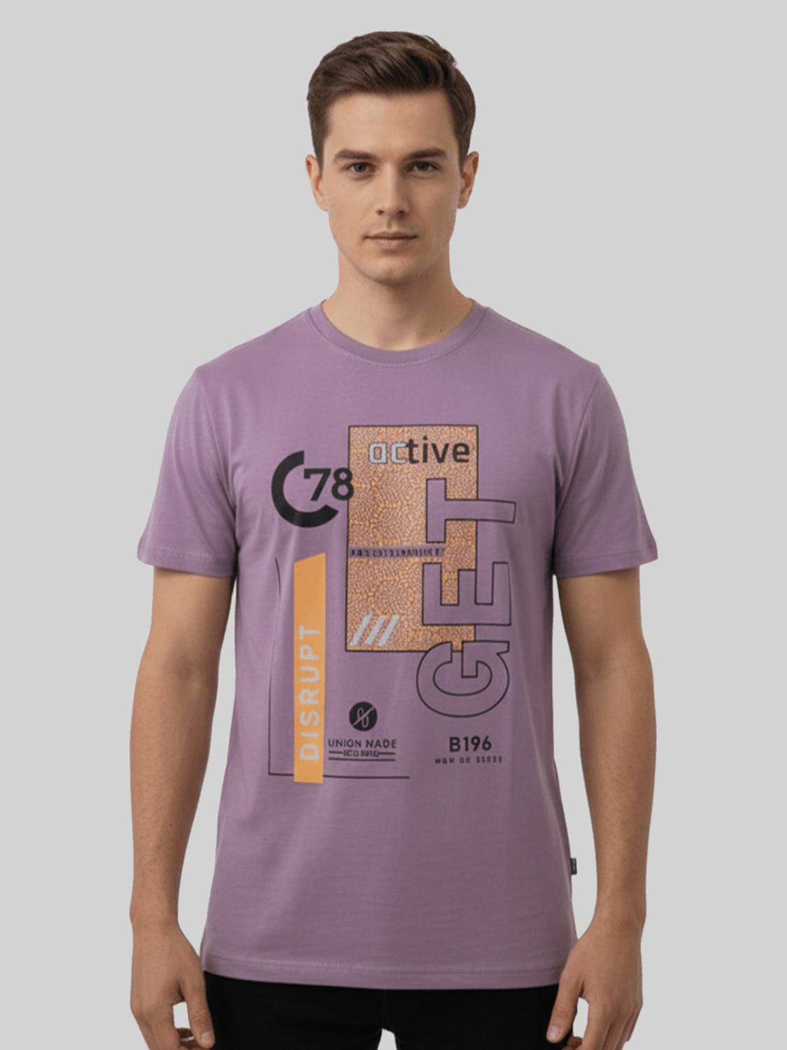 Dollar Men Printed Round Neck Cotton Blend Multicolor T-Shirt
