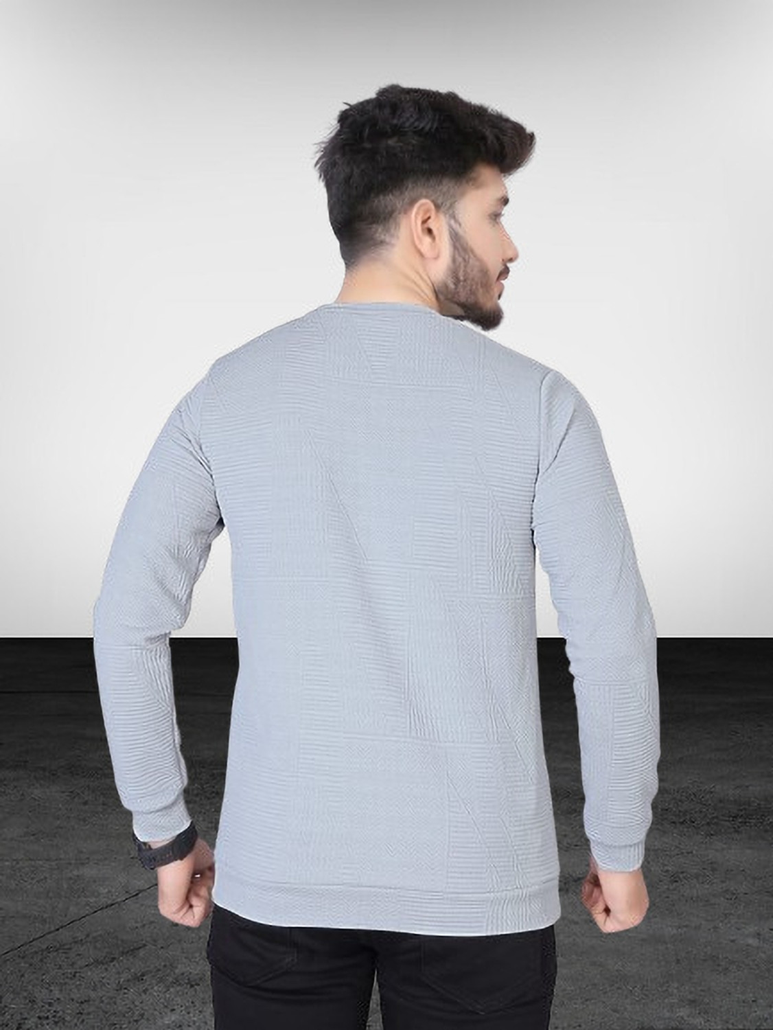 Image of Nortex Solid Men Round Neck Blue T-Shirt