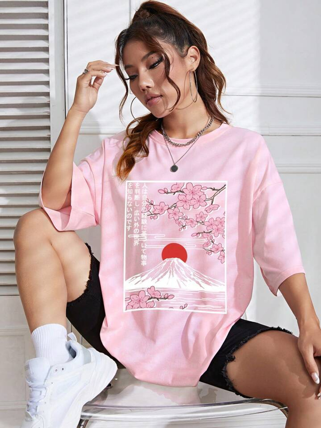 Image of HELL BOUND Printed Women Round Neck Multicolor T-Shirt