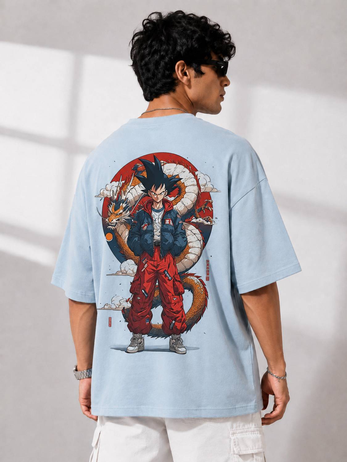Garmentch Men Light Blue T-Shirt - Image 2
