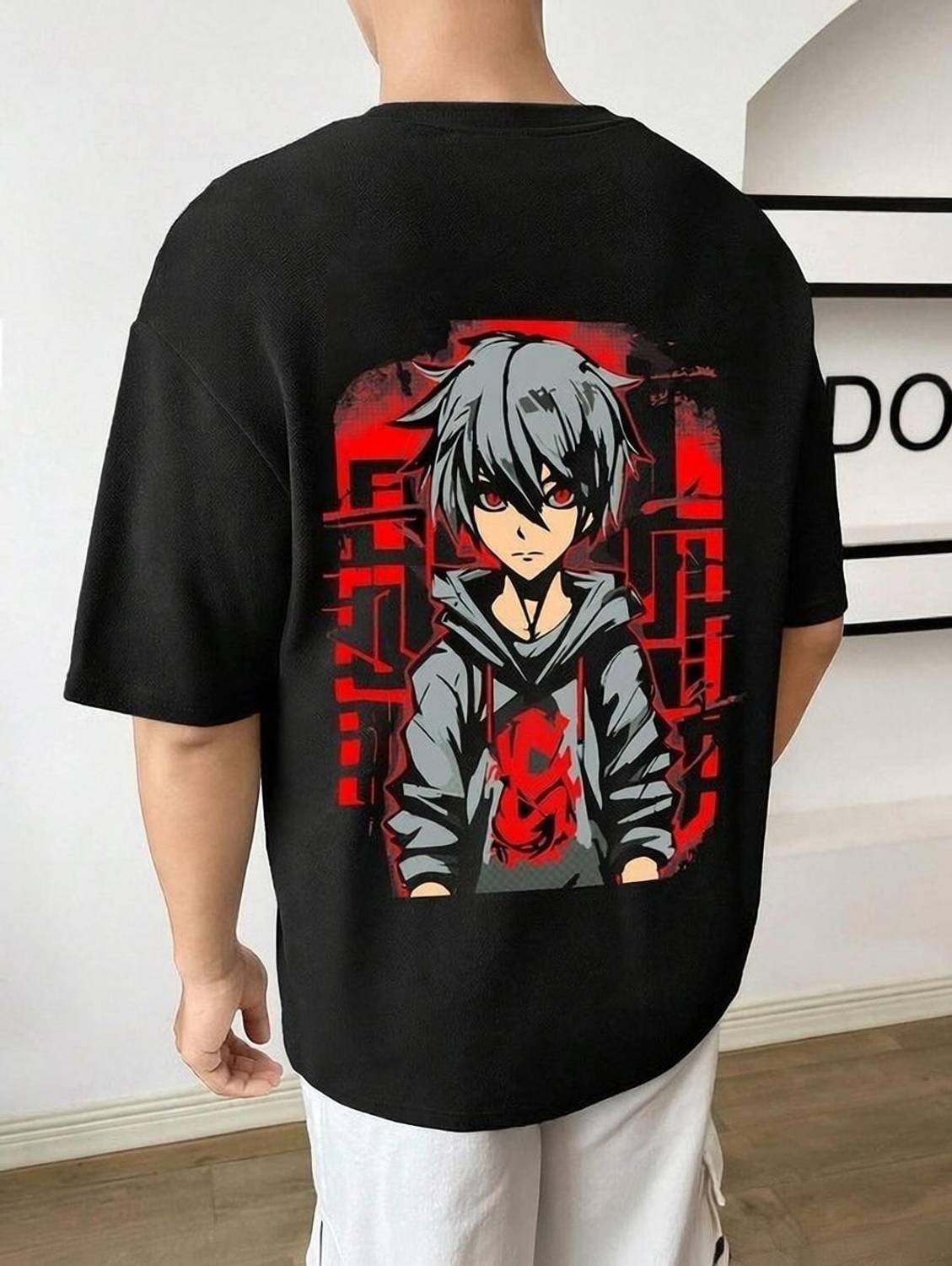 Weave Fashion Typography, Printed Men Round Neck Black T-Shirt