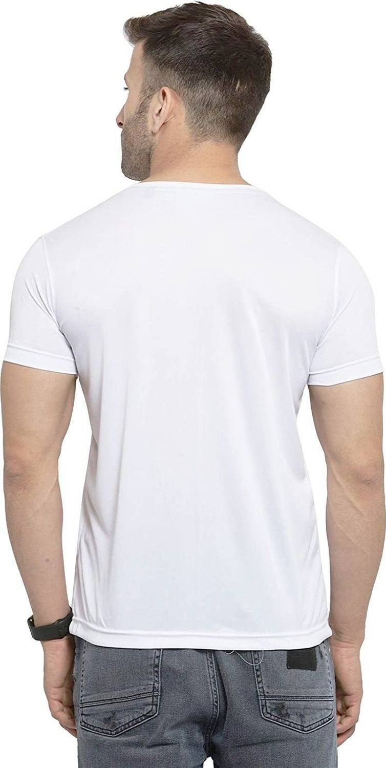 Farlucci Men White Round Neck T-Shirt - Image 5