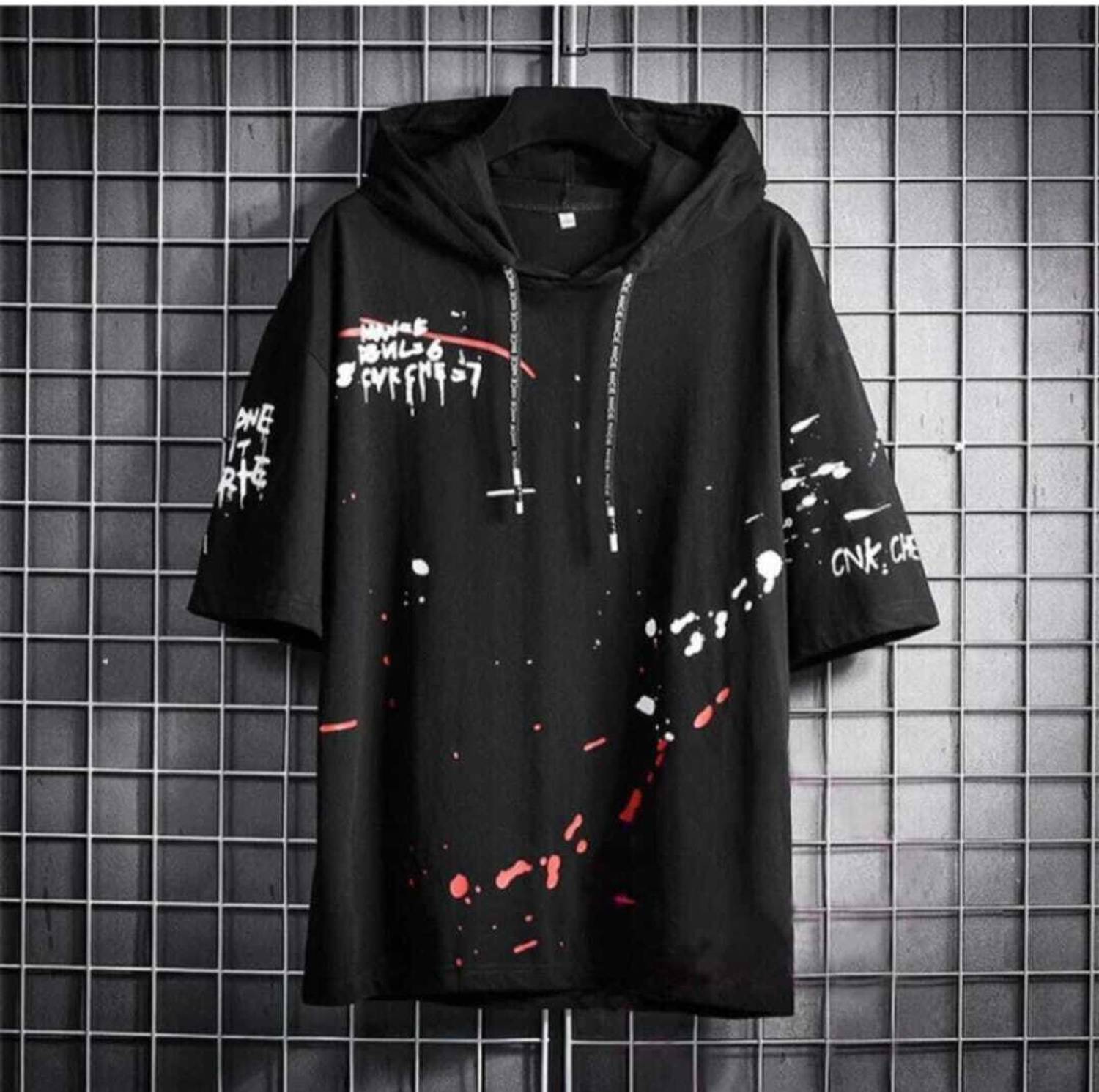 Fashion Globe Men Hooded Neck White T-Shirt Pack of 2 - Image 2