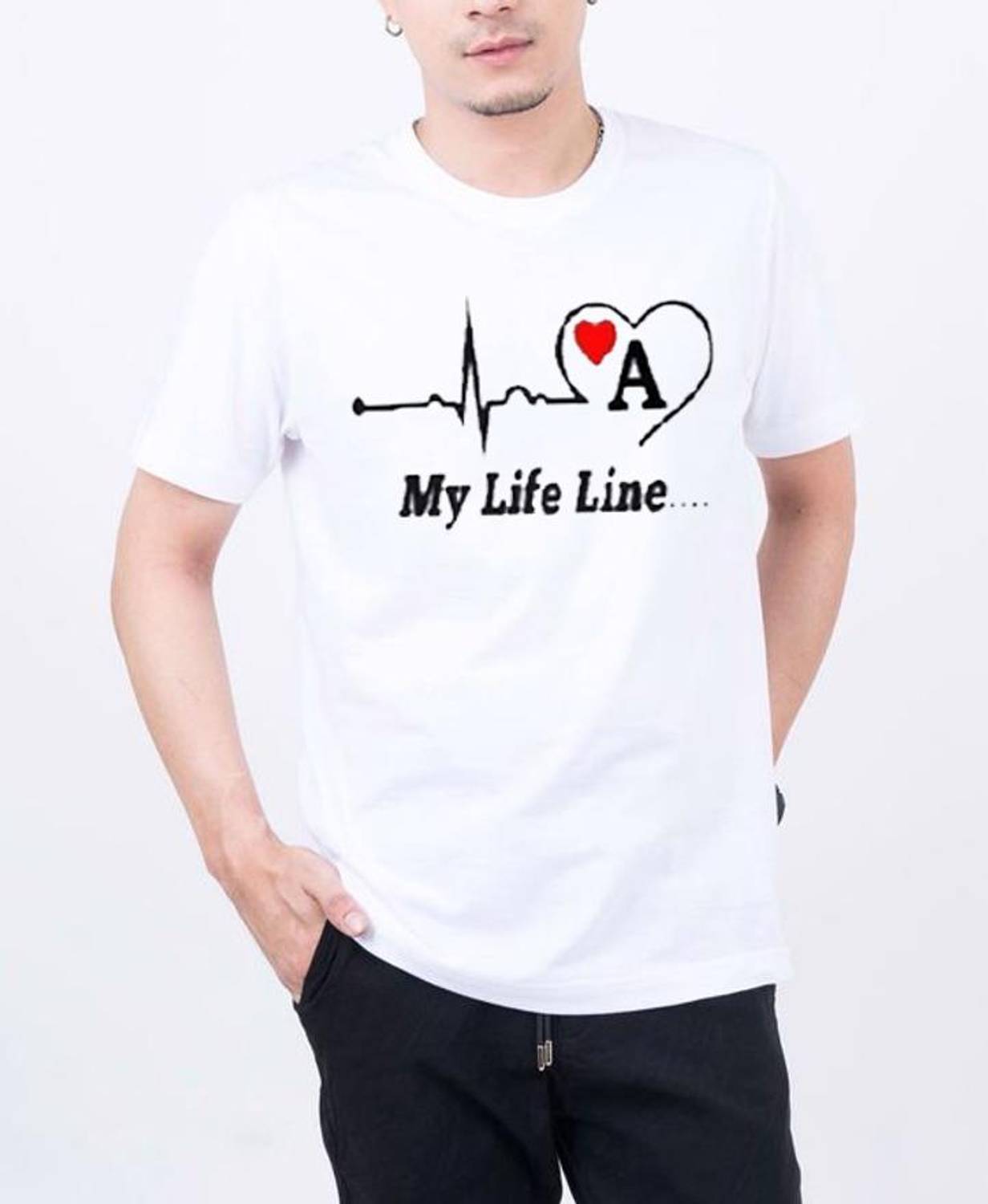AFCollection Typography Men Round Neck White T-Shirt