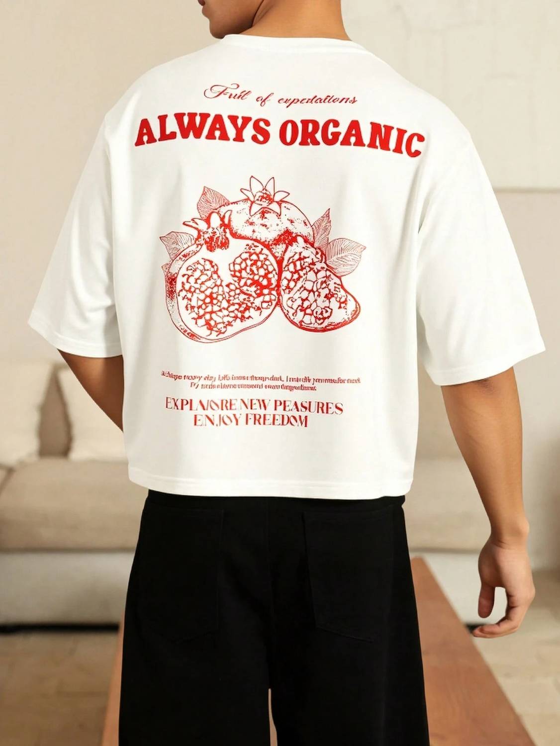HASTEN Printed Men White T-Shirt - Image 1