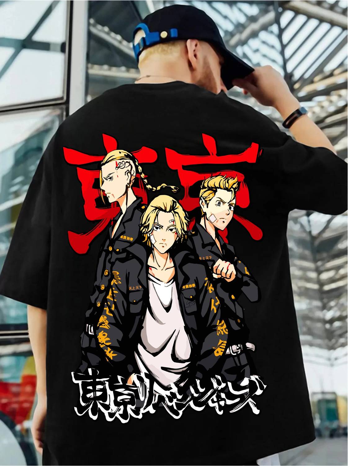 ZEN1FASHION Men Printed Round Neck Pure Cotton Black T-Shirt