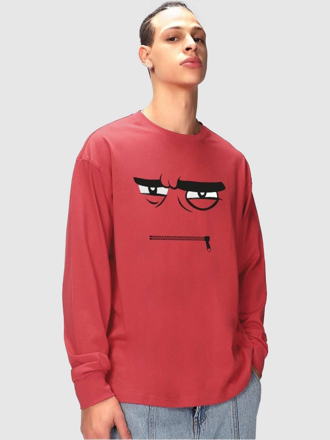 BEWAKOOF Graphic Print Men Round Neck Red T-Shirt