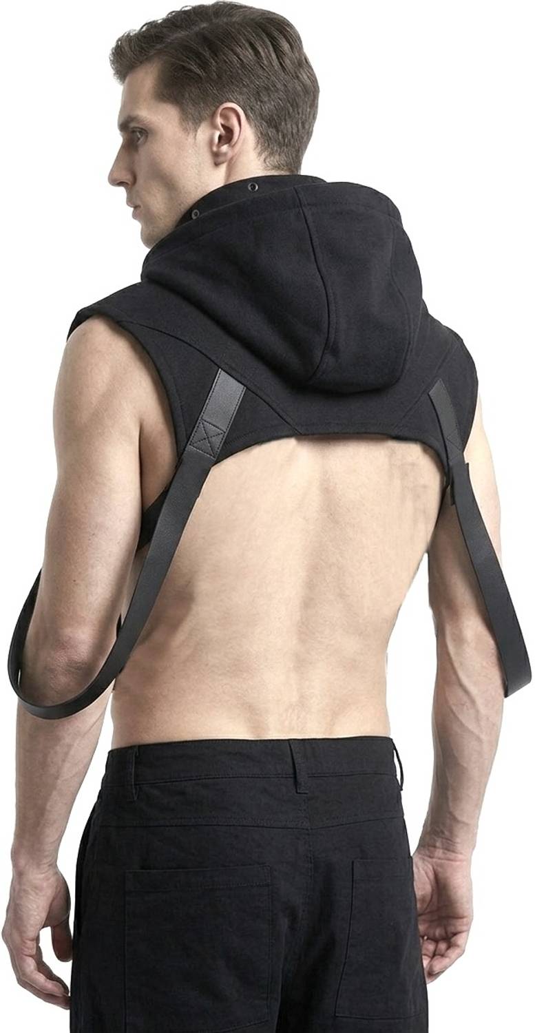 youngcash Men Hooded Neck Black T-Shirt - Image 3