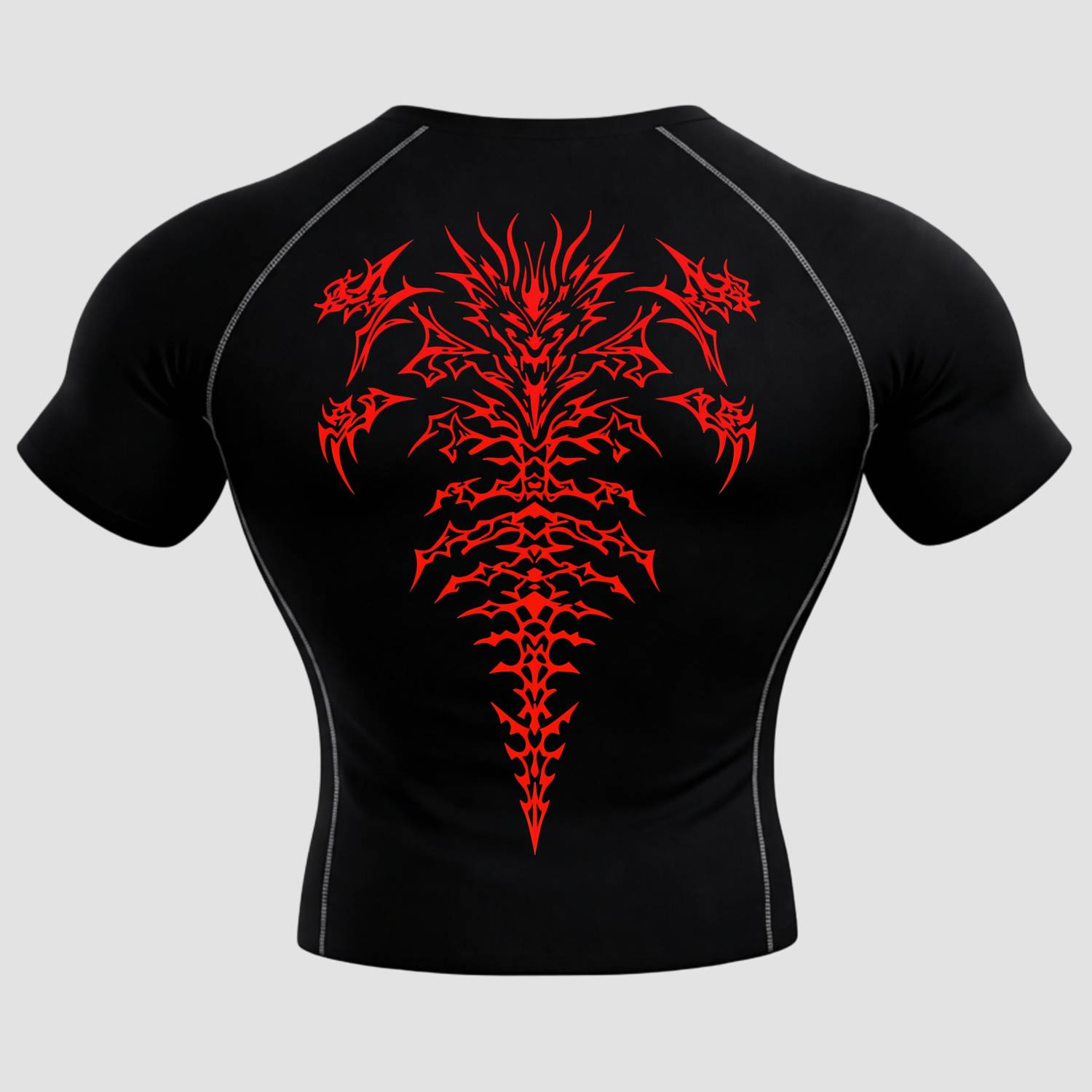 Wayup Black, Red Men's Round Neck T-Shirt - Image 3