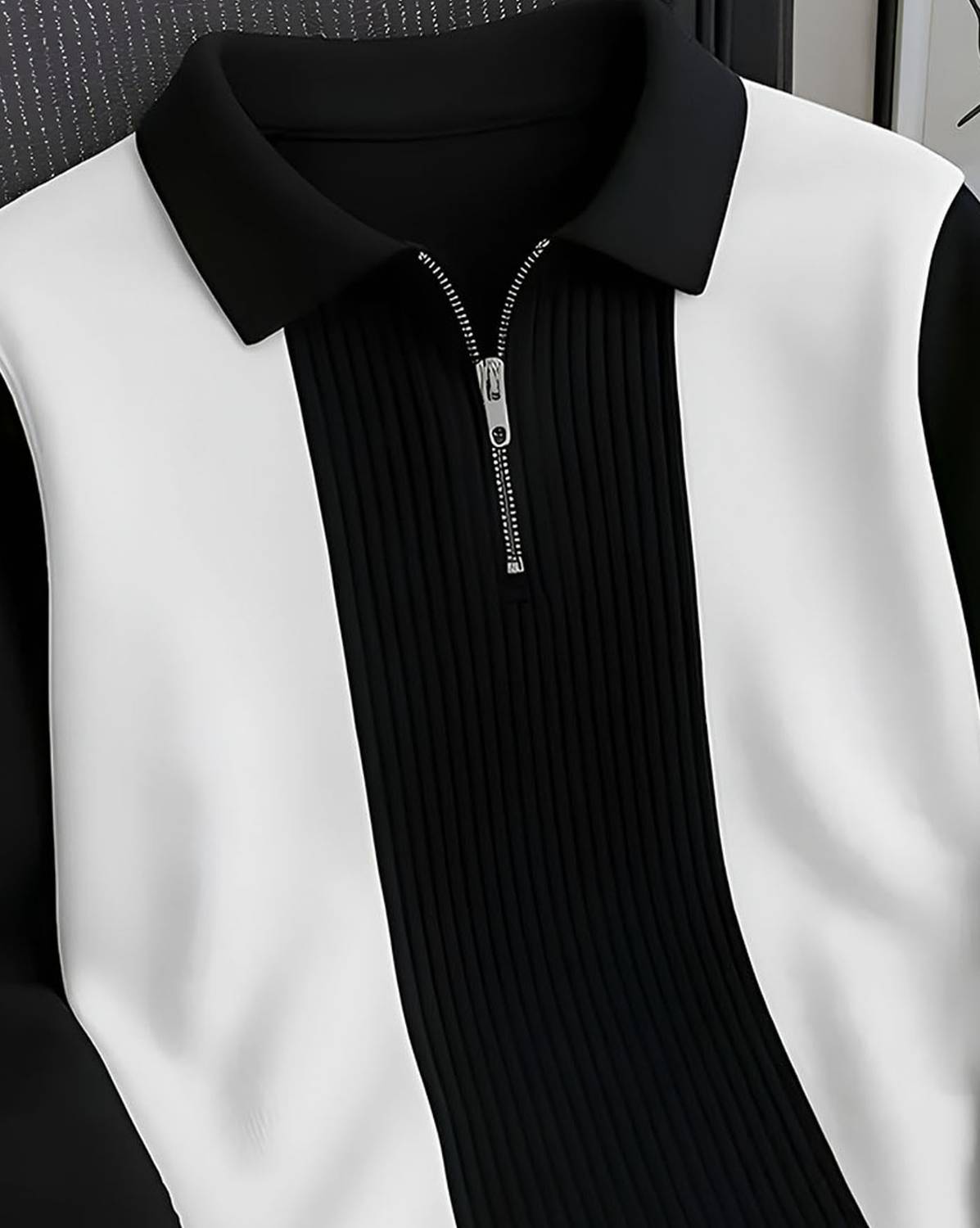 AUSK Full Sleeve Striped Men Sweatshirt - Image 3
