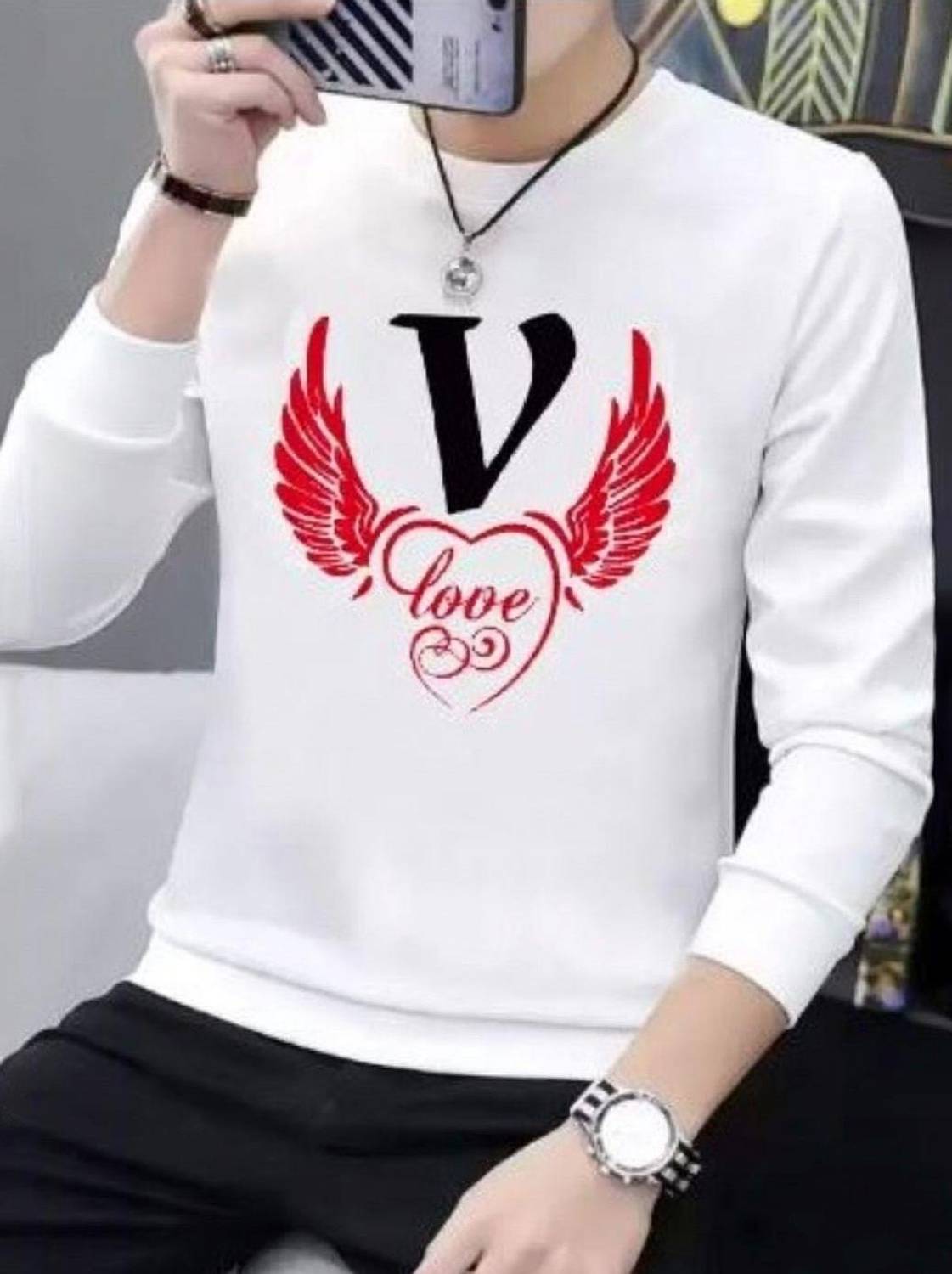 ApheFashion Printed Men Round Neck White T-Shirt