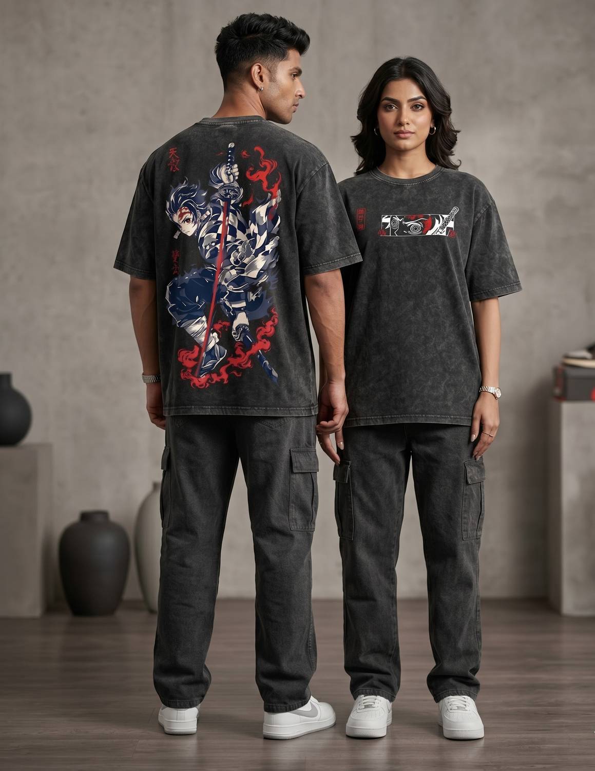 CULTREX Men Black Round Neck T-Shirt - Image 2