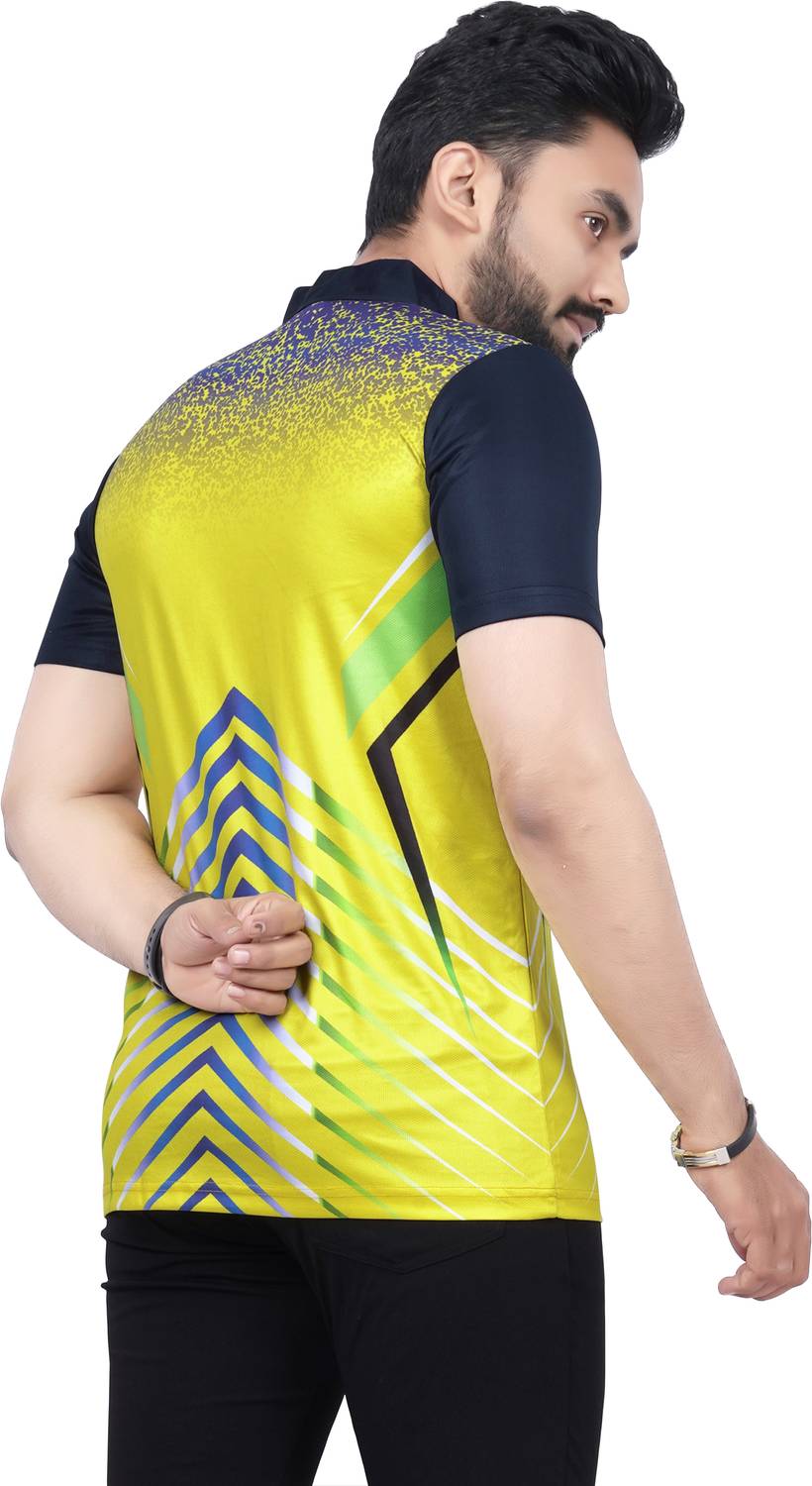 dhaari by unique creation Men Printed Mandarin Collar Polyester M
