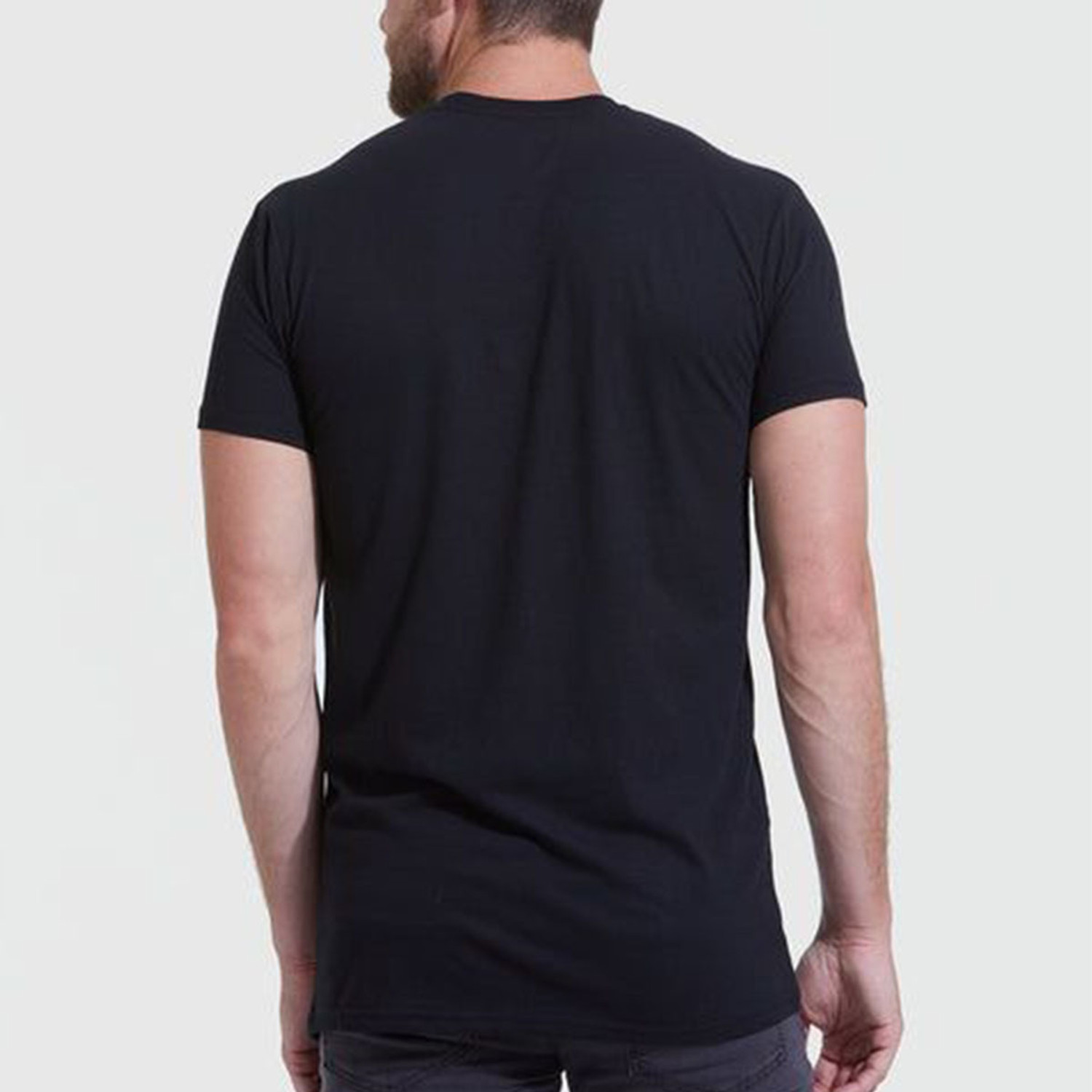 Image of RPENTERPRISSE Printed Men Round Neck Black T-Shirt