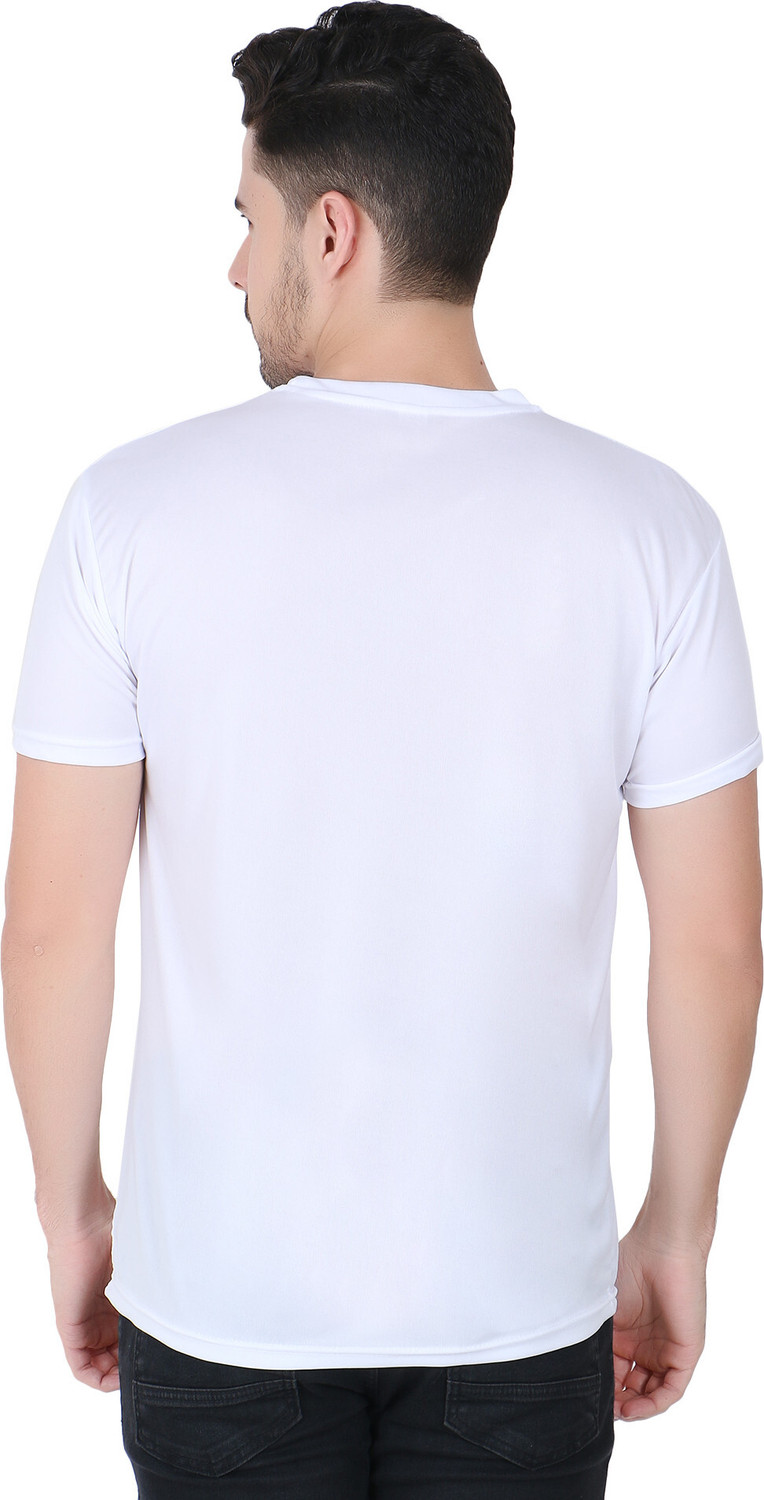 Image of FABSHORE Solid Men Round Neck Multicolor T-Shirt