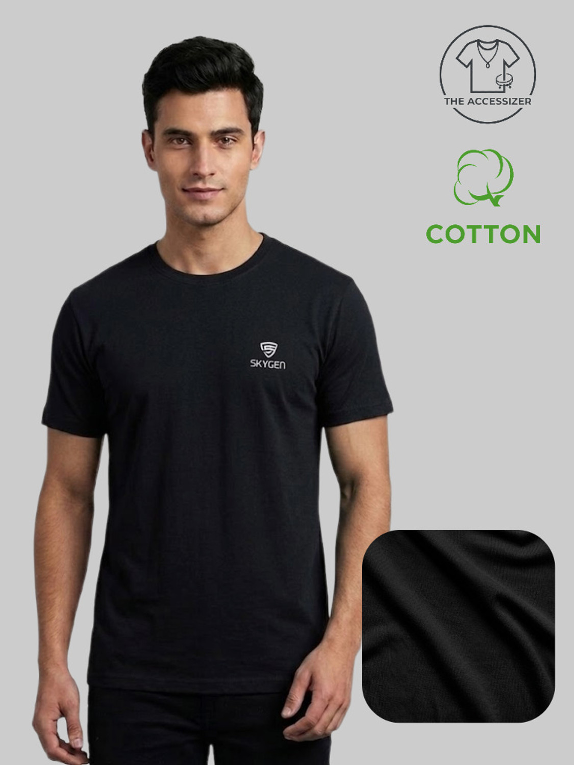 Image of SUPERGEN Printed Men Round Neck Multicolor T-Shirt