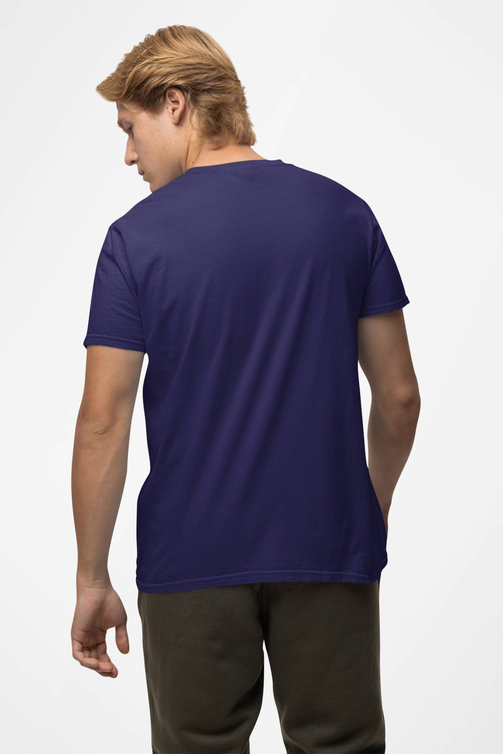 SewingHem Men Navy Blue T-Shirt - Image 2