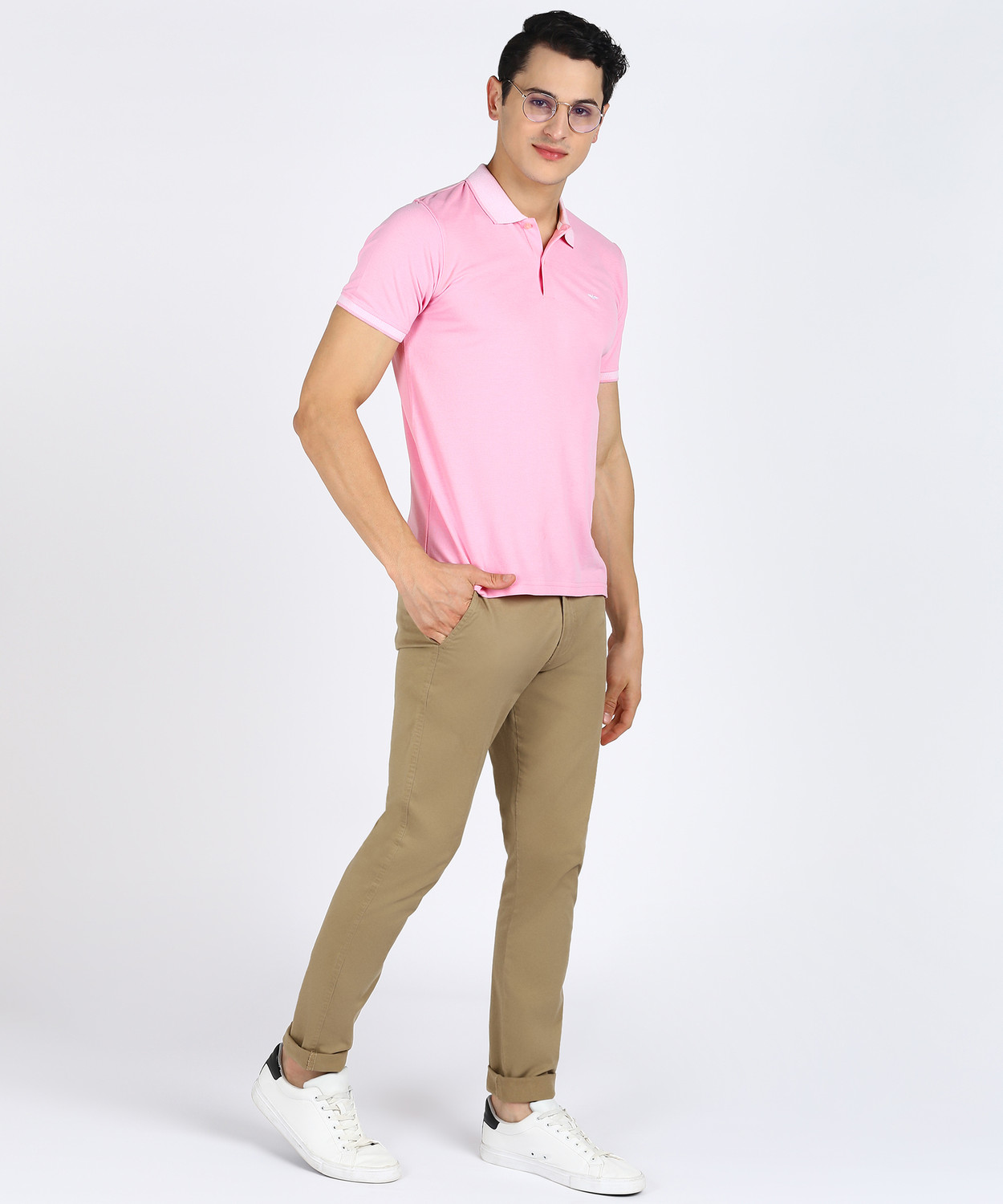Image of PARK AVENUE Solid Men Polo Neck Red T-Shirt