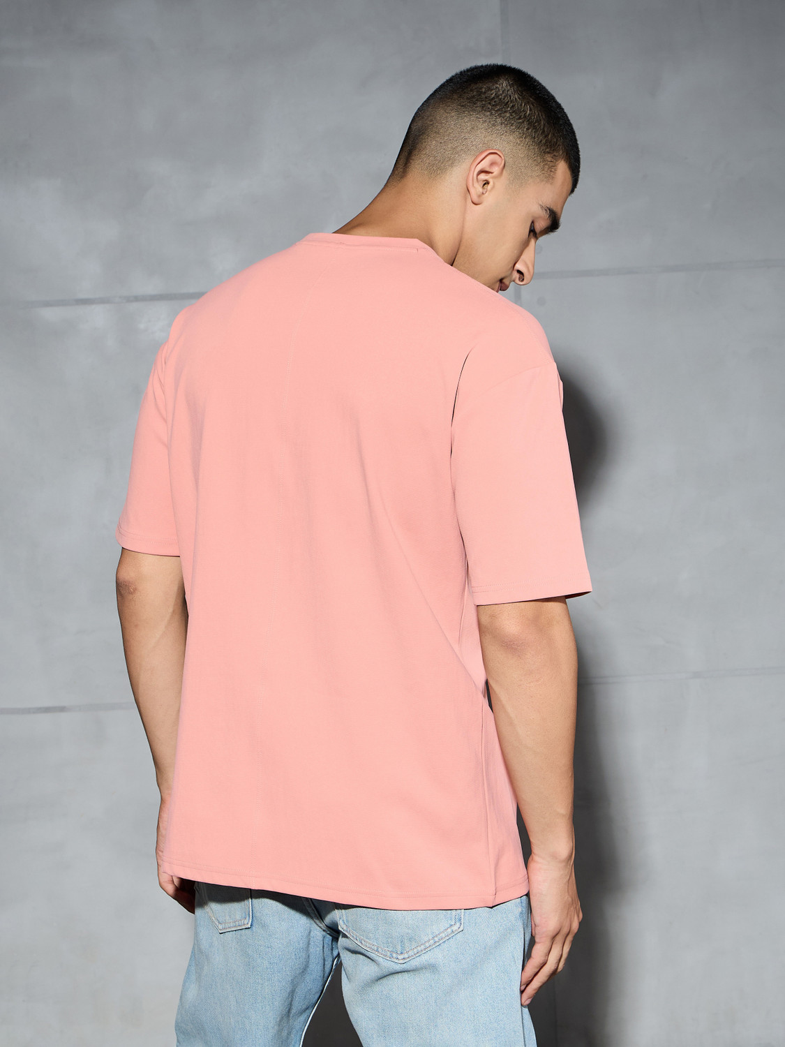 Image of TECHNOSPORT Graphic Print Men Crew Neck Orange T-Shirt