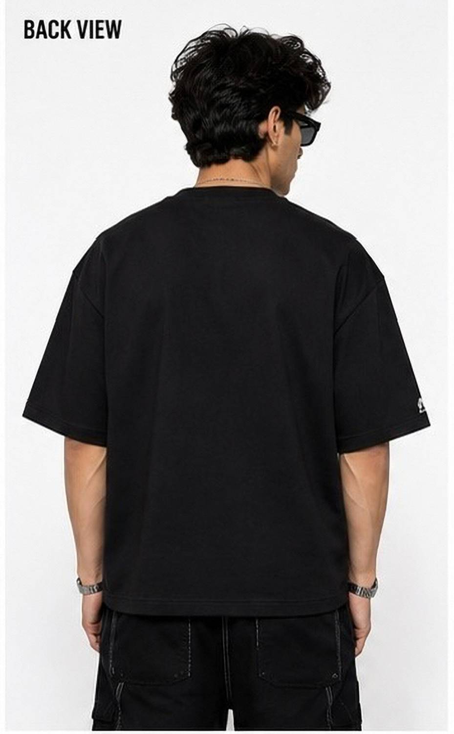 KALIX Men Black Round Neck T-Shirt - Image 2