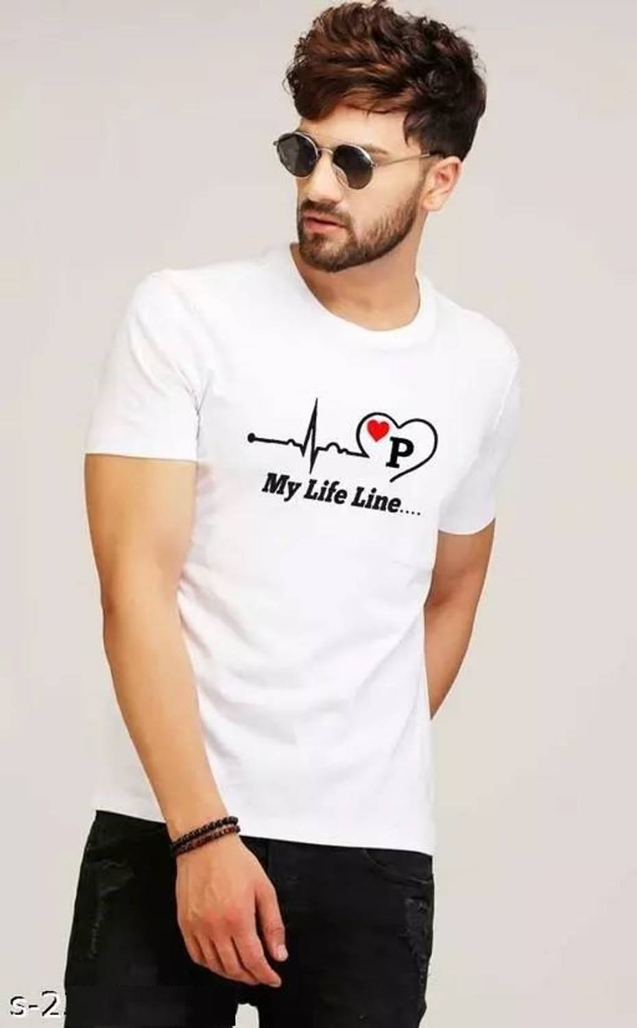 Treasurelook Printed Men Round Neck White T-Shirt