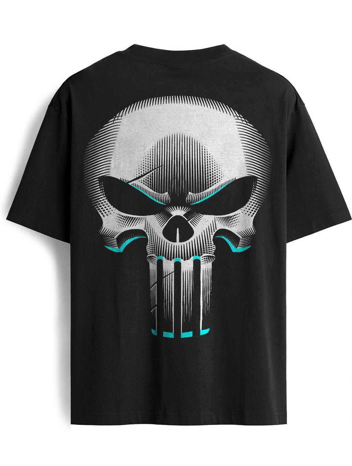 BubbleTwyst Printed Men Round Neck Black T-Shirt