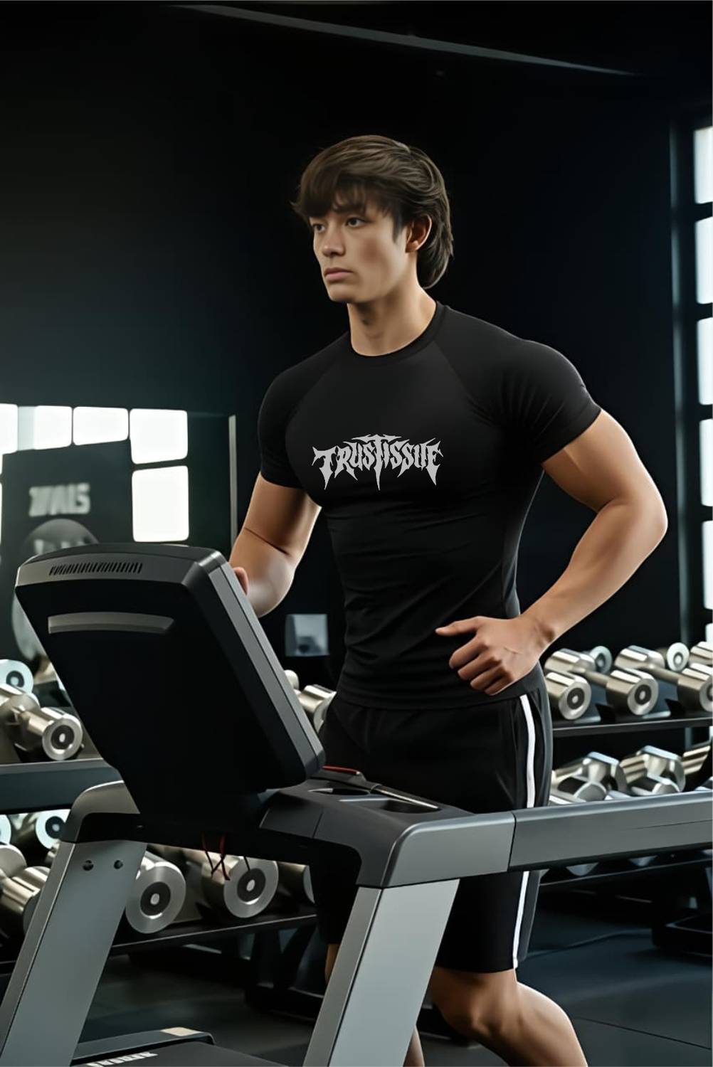 FURRR Printed Men Round Neck Black T-Shirt - Image 2
