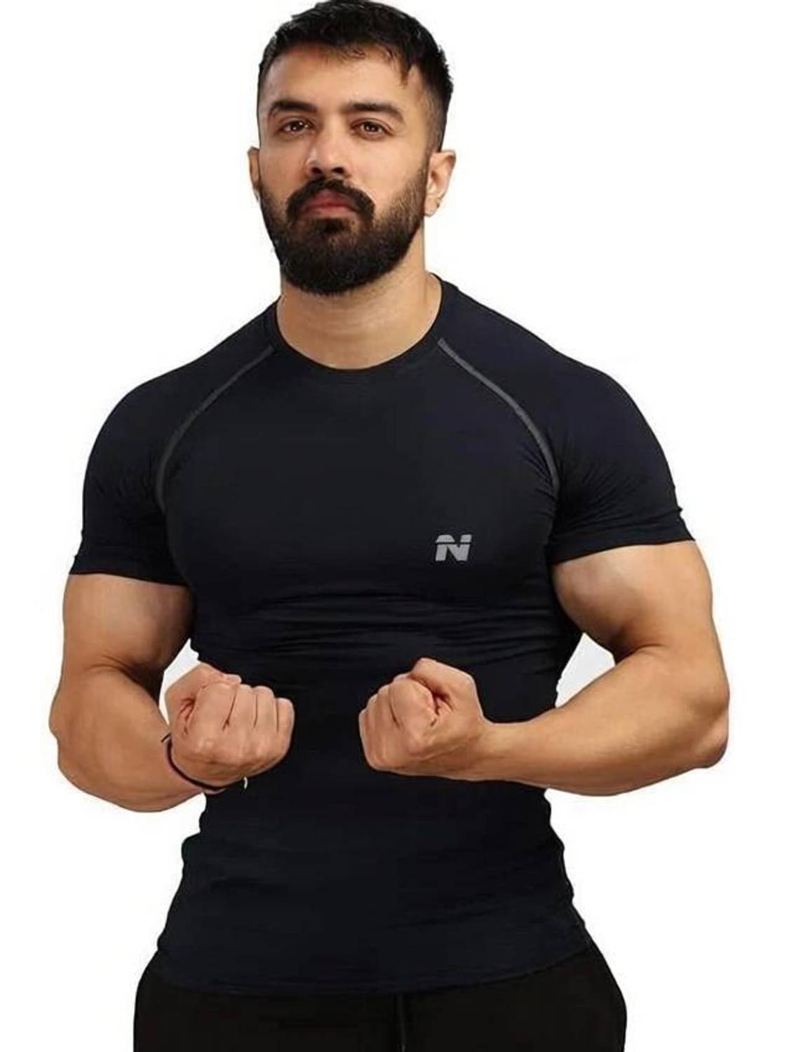 HouseOfCommon Men Black T-Shirt - Image 1