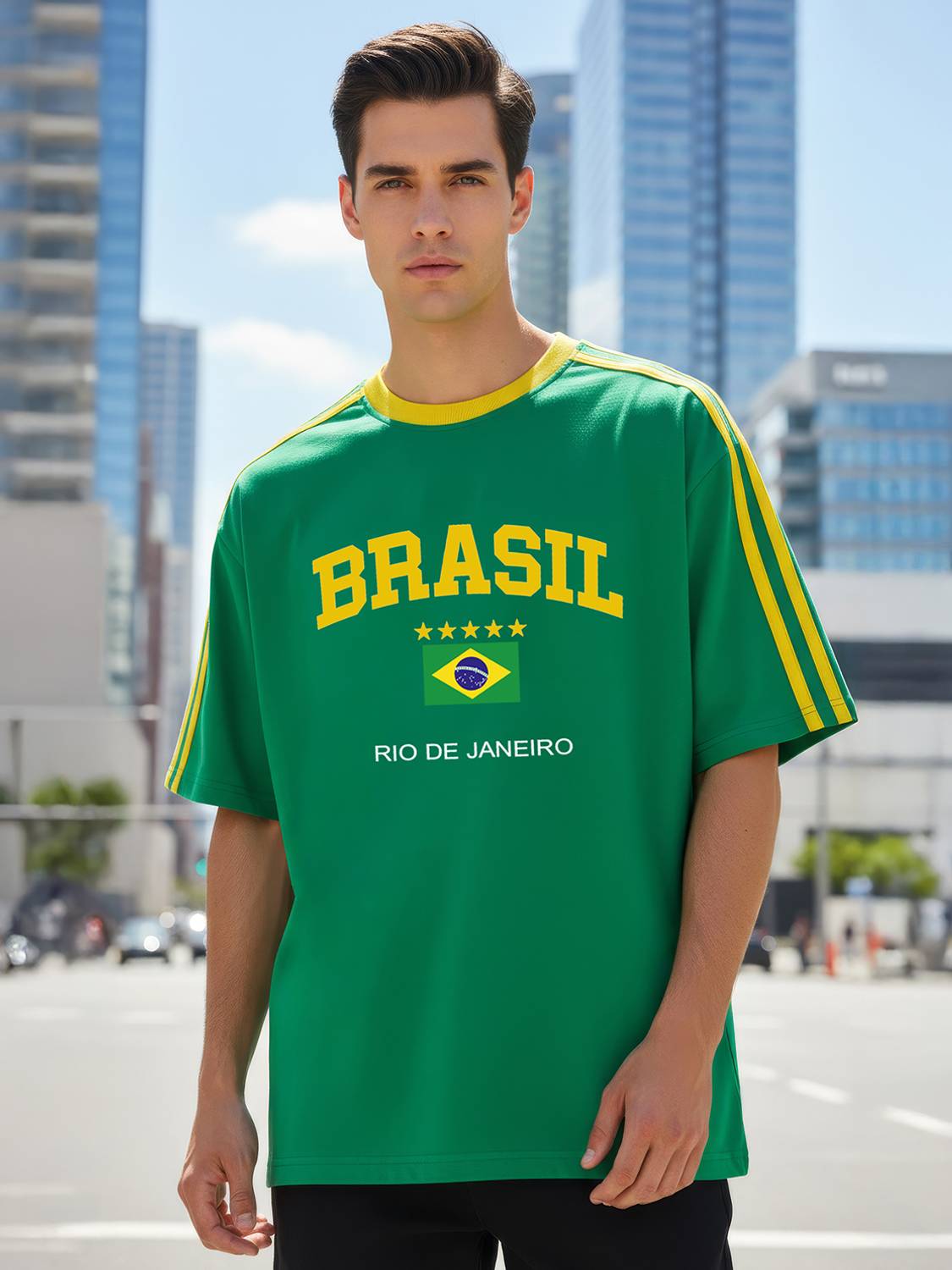 TOM MILTON Men Green T-Shirt
