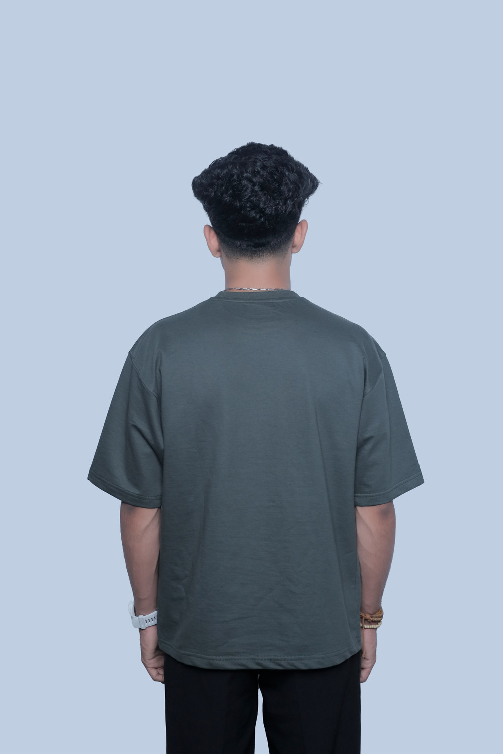 Image of Carribbean Printed Men Round Neck Green T-Shirt
