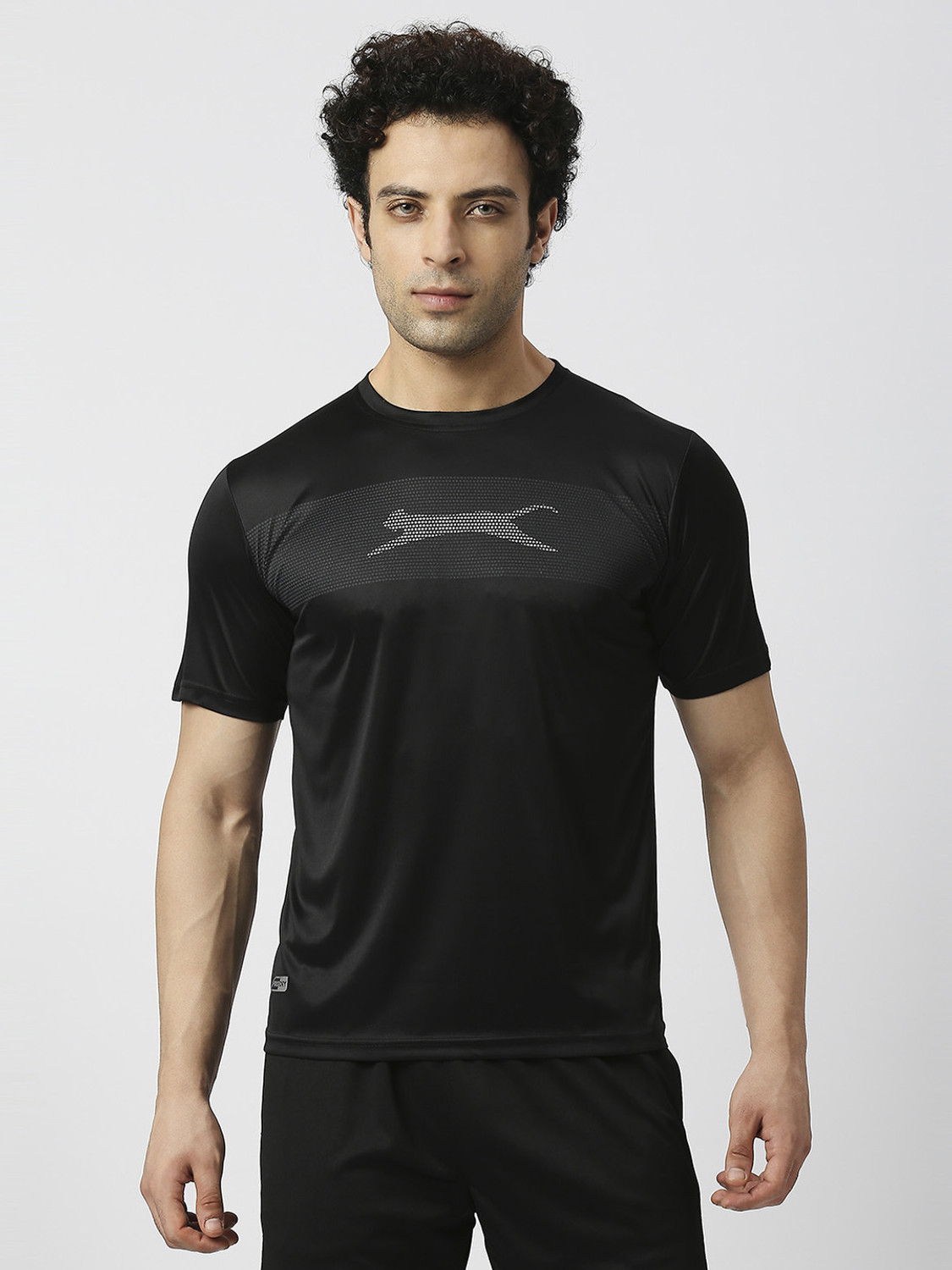 Image of BLACK PANTHER Printed Men Round Neck Black T-Shirt